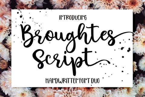 Broughtes script Font Sulthan studio 