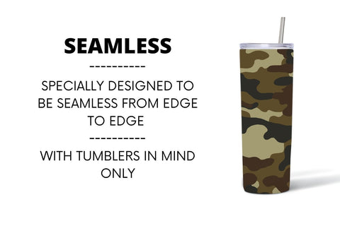 Brown Camo Tumbler Sublimation Sublimation SvgOcean 
