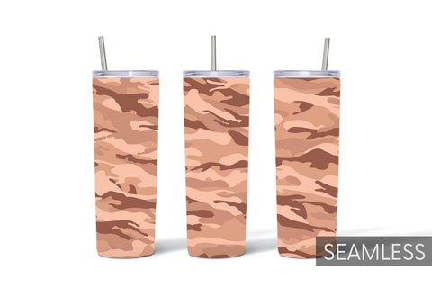 Brown Camo Tumbler Sublimation Sublimation SvgOcean 