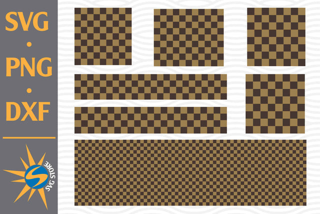 Brown Checkered Pattern SVG, PNG, DXF Digital Files Include SVG SVGStoreShop 
