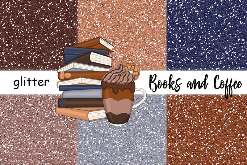 Brown Glitter Background | Blue Glitter Texture Digital Pattern GlamArtZhanna 