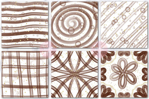 Brown Ink Glitter Digital Papers Backgrounds Set Digital Pattern SineDigitalDesign 