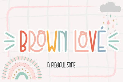 Brown Love Font Abo Daniel Studio 