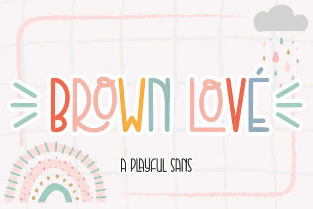 Brown Love Font Abo Daniel Studio 