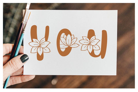 Brown Monogram SVG Din Studio 