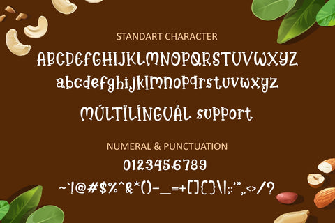 Brown Peanut - Quriky Font Font Illushvara Design 