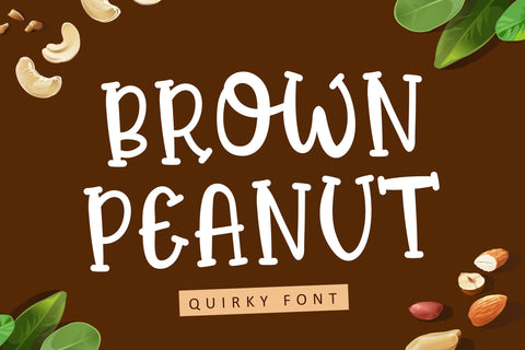 Brown Peanut - Quriky Font Font Illushvara Design 