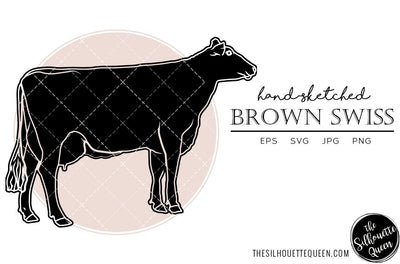 Brown Swiss Sketch Vector SVG Loveleen Kaur 