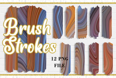 Brown Wave Texture Brush Strokes, PNG Sublimation Design Sublimation artnoy 