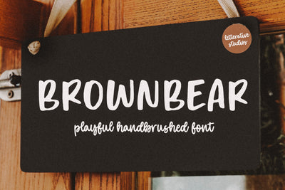 Brownbear Modern Handwritten Font Font Letterative 