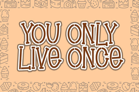 Brownie Stencil Font Dm Letter Studio 