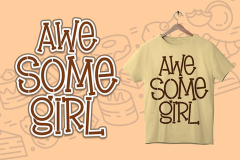 Brownie Stencil Font Dm Letter Studio 