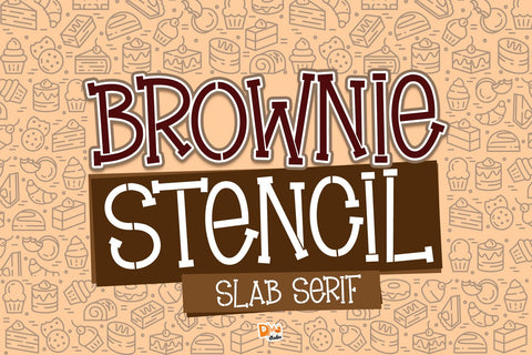 Brownie Stencil Font Dm Letter Studio 