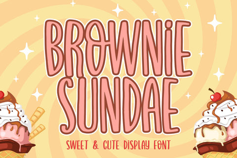 Brownie Sundae Font Subectype Studio 