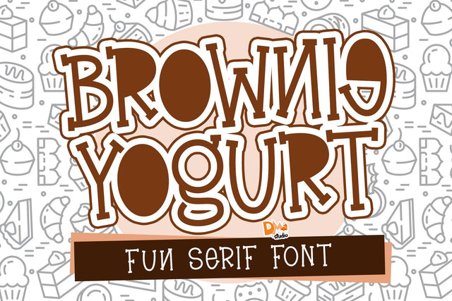 Brownie Yogurt Font Dm Letter Studio 