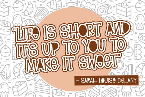 Brownie Yogurt Font Dm Letter Studio 