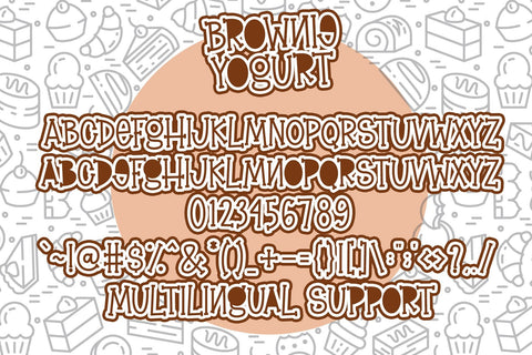 Brownie Yogurt Font Dm Letter Studio 