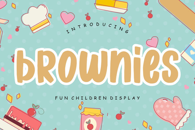 Brownies Fun Children Display Font Creatype Studio 