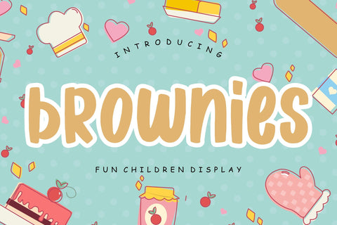 Brownies Fun Children Display Font Creatype Studio 