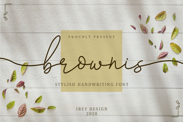 Brownis - Tail Font Font Ibey Design 