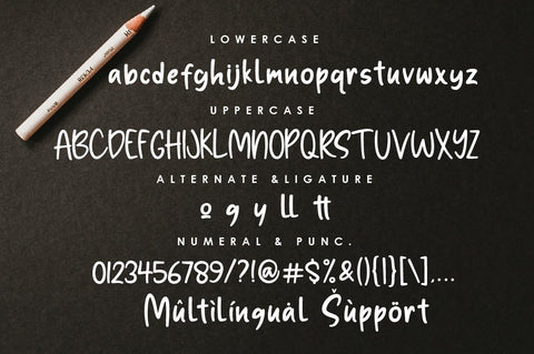 Brozettany Hand-drawn Font Font Balevgraph Studio 