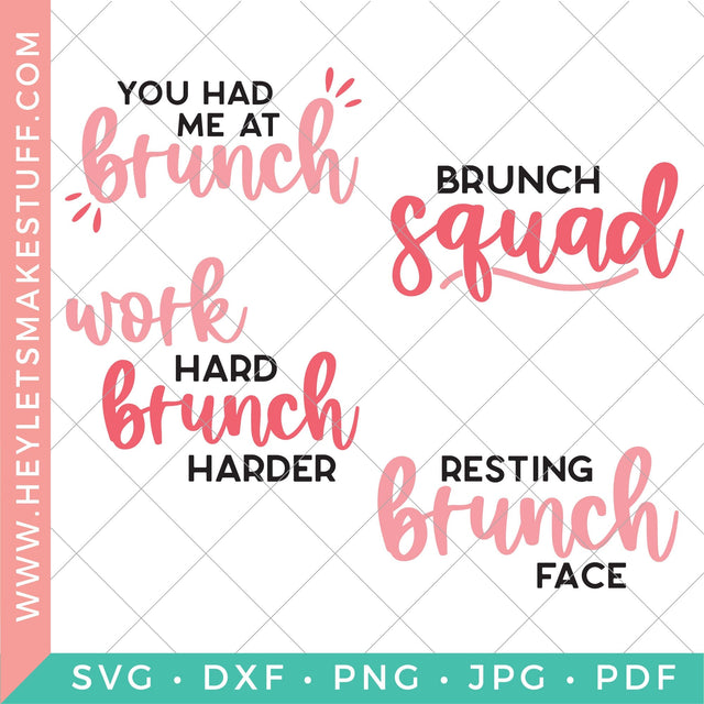 Brunch Bundle SVG Hey Let's Make Stuff 