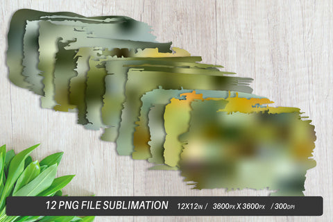 Brush splash sublimation background, bundle clipart, splash png, gradient color Sublimation artnoy 