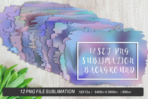 Brush splash sublimation background, bundle clipart, splash png, hologram blue Sublimation artnoy 