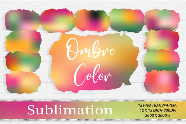 Brush splash sublimation background, bundle clipart, splash png, ombre background Sublimation artnoy 