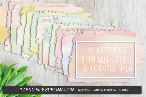 Brush splash sublimation background, bundle clipart, splash png, pastel color Sublimation artnoy 