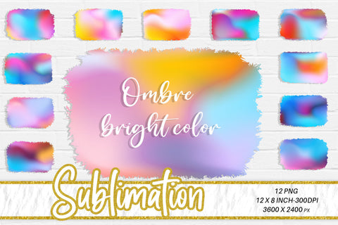 Brush splash sublimation background, bundle splash clipart, splash png, ombre background Sublimation artnoy 