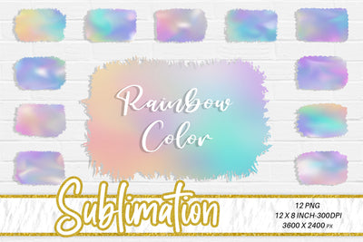 Brush splash sublimation background, bundle splash clipart, splash png, rainbow color background Sublimation artnoy 