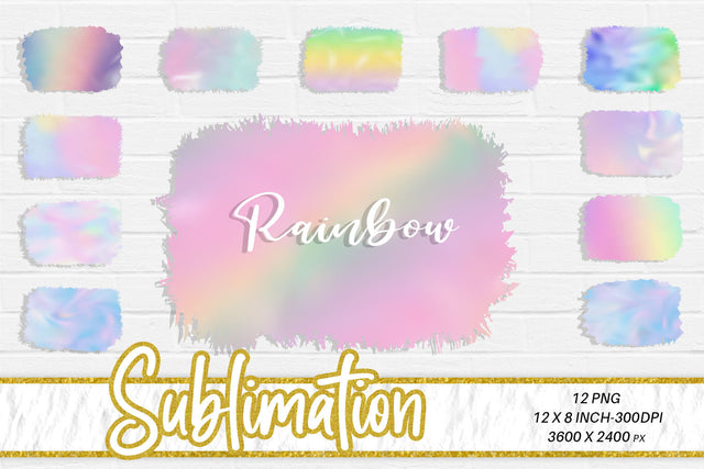 Brush splash sublimation background, bundle splash clipart, splash png, rainbow color, colorful Sublimation artnoy 