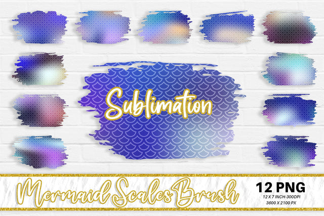 Brush splash sublimation background, splash bundle clipart, splash png, blue color, mermaid scales Sublimation artnoy 