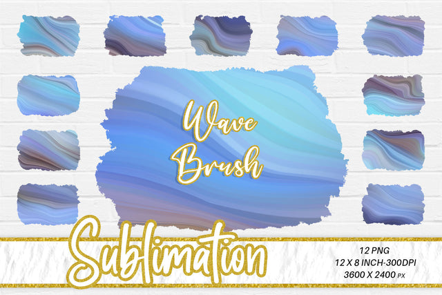Brush splash sublimation background, splash bundle clipart, splash png, blue wave texture Sublimation artnoy 