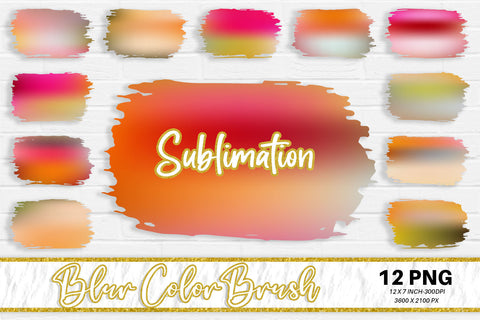 Brush splash sublimation background, splash bundle clipart, splash png, blur color Sublimation artnoy 