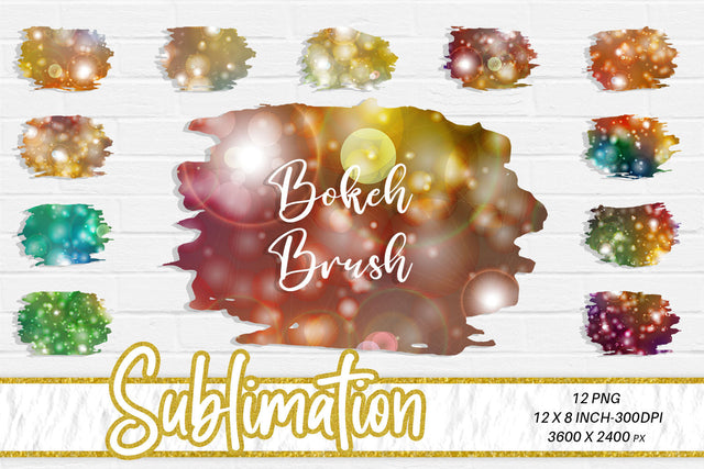 Brush splash sublimation background, Splash bundle clipart, splash png, bokeh background Sublimation artnoy 