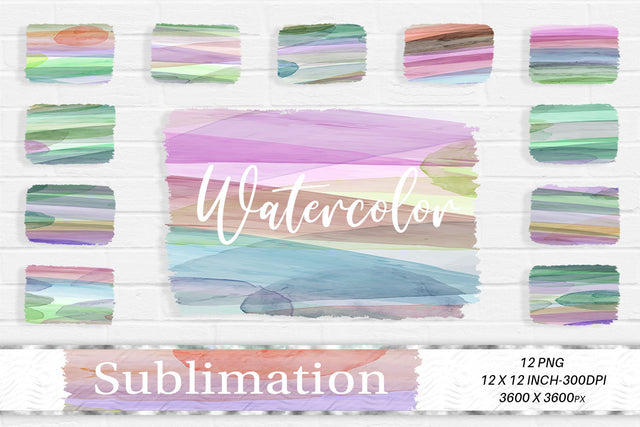 Brush splash sublimation background, splash bundle clipart, splash png, brush watercolor background Sublimation artnoy 