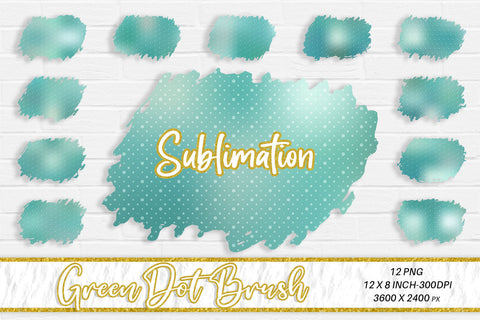 Brush splash sublimation background, splash bundle clipart, splash png, dot pattern green Sublimation artnoy 