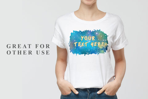 Brush splash sublimation background, splash bundle clipart, splash png, galaxy space blue Sublimation artnoy 