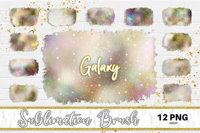 Brush splash sublimation background, splash bundle clipart, splash png, galaxy space Sublimation artnoy 