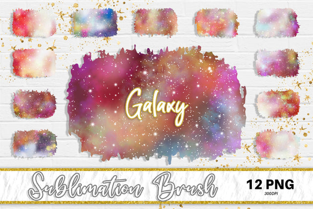 Brush splash sublimation background, splash bundle clipart, splash png, galaxy space Sublimation artnoy 