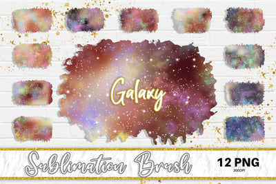 Brush splash sublimation background, splash bundle clipart, splash png, galaxy space Sublimation artnoy 