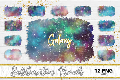 Brush splash sublimation background, splash bundle clipart, splash png, galaxy space Sublimation artnoy 