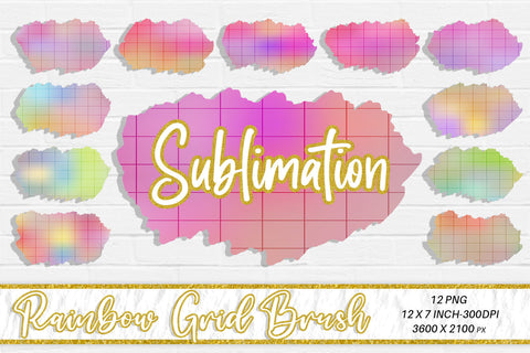 Brush splash sublimation background, splash bundle clipart, splash png, gradienrt color grid line Sublimation artnoy 