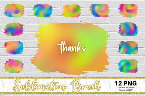 Brush splash sublimation background, splash bundle clipart, splash png, gradient color wave swirl Sublimation artnoy 