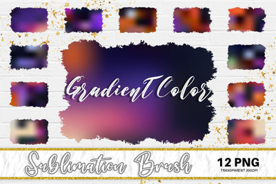 Brush splash sublimation background, splash bundle clipart, splash png, gradient dark color Sublimation artnoy 