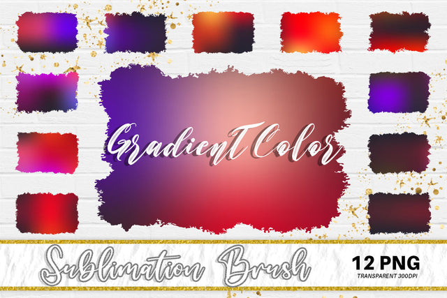 Brush splash sublimation background, splash bundle clipart, splash png, gradient dark color Sublimation artnoy 