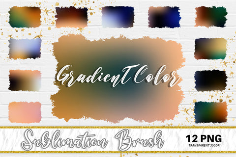 Brush splash sublimation background, splash bundle clipart, splash png, gradient dark color Sublimation artnoy 