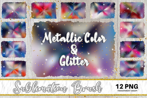 Brush splash sublimation background, splash bundle clipart, splash png, Gradient metallic color and glitter Sublimation artnoy 